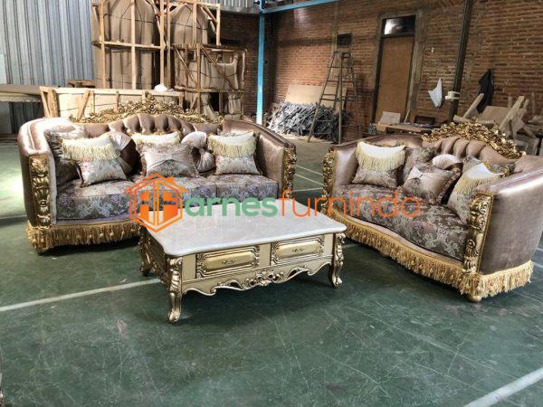 Luxurious Classic Gold Sofa